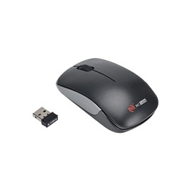 MCSaite 2.4G Slim Wireless Mouse with Nano Receiver (Black)