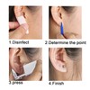 Ear Piercing Kit, 2pcs Disposable Piercing Gun Kit with Two