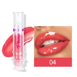 PICKX Lip Plumping Booster, Spicy Lip Lipstick, Lifter Gloss, Hydrating, Volumizes High-Shine Lip Plumping Lip Glass Mirror Lip Makeup Lip Glaze Plump & Pout Lip Plumper for Women Girls (04)