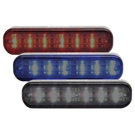 Whelen, ION, Trio, Super-LED, Universal Mount, Linear Lighthead, 3 Colors in 1 Light, Red/Blue/White, Smoked Lens, Part# XI3JC