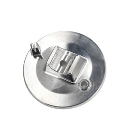 Front Brake Shield, Polished Aluminium - Simson S50, S51, S70, S53, S83, SR50, SR80