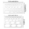 Circle Template & Stencil 4-Pack Set Drafting Templates for Architecture,