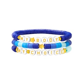 Allvounail Blue Friendship Bracelet Royal Blue Bracelet Beads Navy Blue Unity Bracelet Jewelry for Women Men (My Choice)