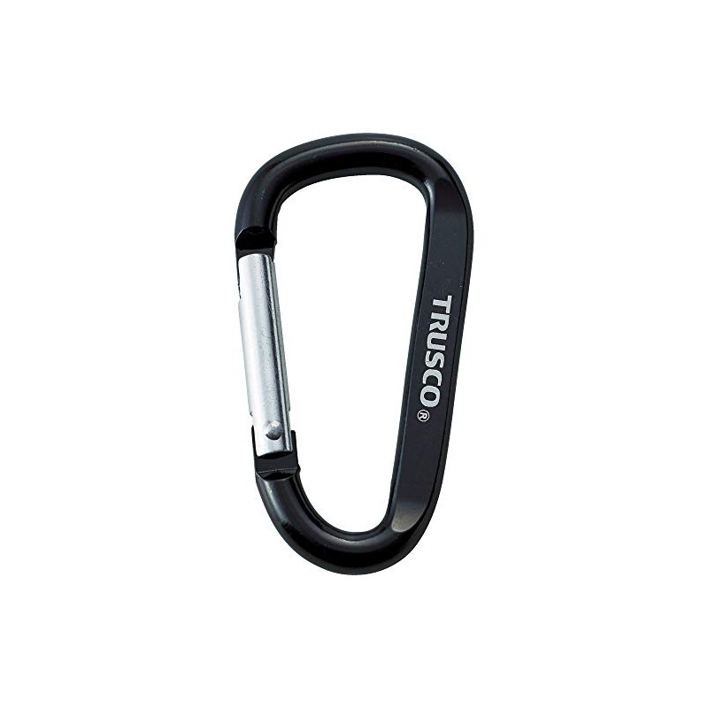 ＴＲＵＳＣＯ カラビナ線径６ｍｍＸ６０ｍｍＤ型ブラック