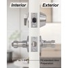 Keyed Alike Front Door Lever Lockset with Single Cylinder Deadbolt