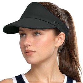Sukeen Sports Sun Visor for Women Men Lightweight Packable Running Visor Hat for Running,Tennis,Golf,Hiking Black