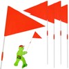 4 Pack Safety Flags with Pole Replacement for Step2 Step