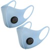 NUÜR 2 Pcs Reusable Face Mask, with Air Valve and