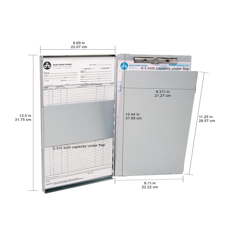 Westcott Aluminum Sheet Holder, Letter Size Hinged (38012)