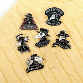 Cute Pins for Backpacks Aesthetic,Punk Enamel Pins for Jackets,Brooch Pins for Women,Gothic Buttons Pins for Girls (1)