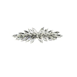 Faship Gorgeous Clear Rhinestone Crystal Flora Hair Barrette Clip
