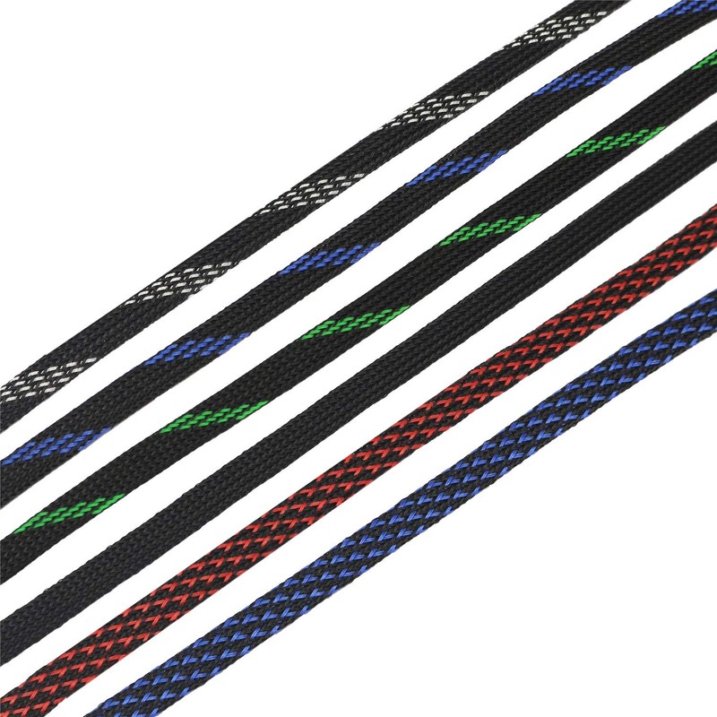 30ft PET Expandable Braided Sleeving Flexo Wire Cable Sleeve (1/4",