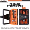 WELLCUT 44 pcs Universal Ratchet and Screwdriver Bit Set with