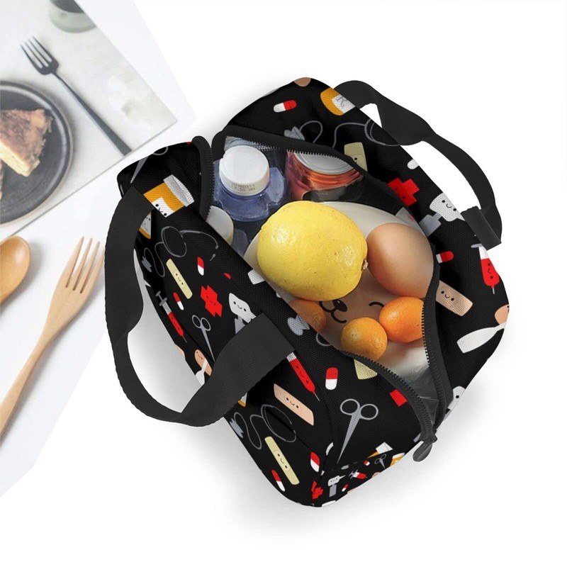AKEOPIST Nurse Lunch Box for Women Men Adults, Reusable Nurse