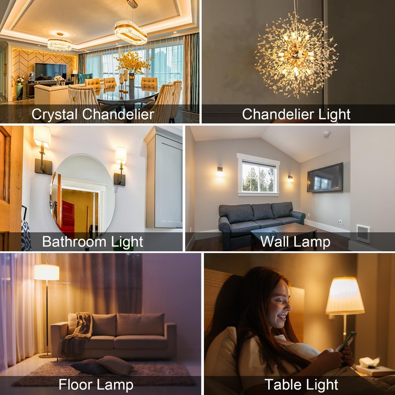 DUMILOO G9 LED Bulb 6W,60W Halogen Equivalent,2700K Warm White,High Brightness