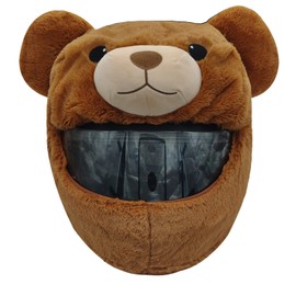 Motorcycle Helmet Cover Funny Design and Gifts (Cover Only, Helmet Not Included) Comprehensive Warmth (White)