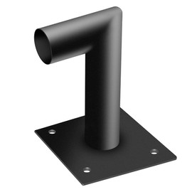ledmo 90 Degree Wall Mount Bracket - L Shape Bracket Tenon Adaptor for Outdoor LED Parking Lot Light Dusk to Dawn Outdoor Commercial LED Shoebox Lights with Photocell Street Lighting Yard Fixture