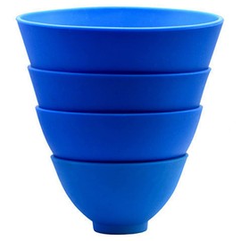 2 x Flexible Rubber Mixing Bowls, 9 x 5 cm Dental Alginate Cleaning Bowl for Lightweight Reusable Dental Accessories, Flexible, Non-Stick Bowls