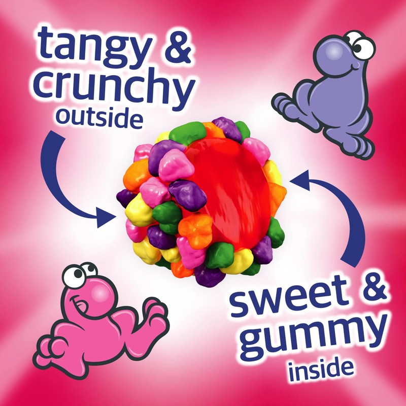 NERDS Gummy Clusters Candy, Rainbow, Crunchy and Gummy, 8 oz