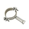 2Pcs Stainless Steel Pipe Support, Adjustable Pipe Bracket Clamp Pipe