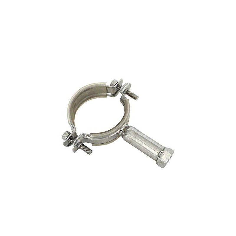 2Pcs Stainless Steel Pipe Support, Adjustable Pipe Bracket Clamp Pipe