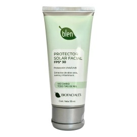 Protector Solar Facial C/áloe Vera Avena Y Vitamina E Blen