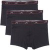 Terramar Men's Standard Silkskins 3" Trunks, Black, X-Large