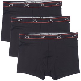 Terramar Men's Standard Silkskins 3" Trunks, Black, X-Large