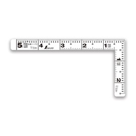 シンワ測定(Shinwa Sokutei) 曲尺平ぴた ホワイト 5寸 表裏同目 11173