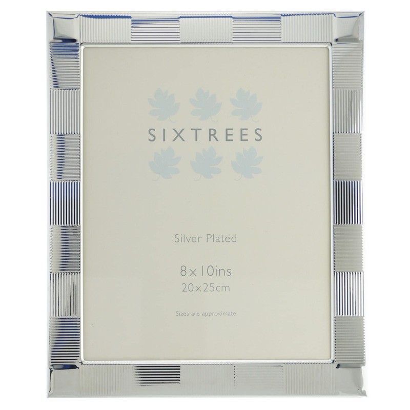 Sixtrees O'Sullivan Embossed Silver Plated 8 x 10 inch Photo