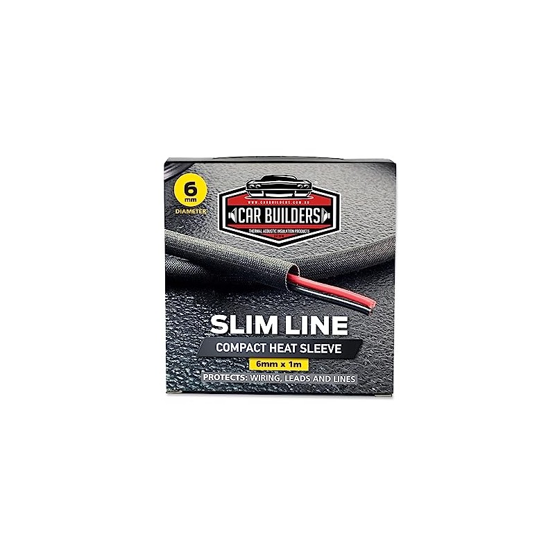 Car Builders Slim Line Loom Protection Heat Sleeve, 6 mm