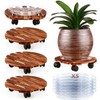 5 Pack Plant Caddy with Wheels Heavy Duty 11.8 Inch