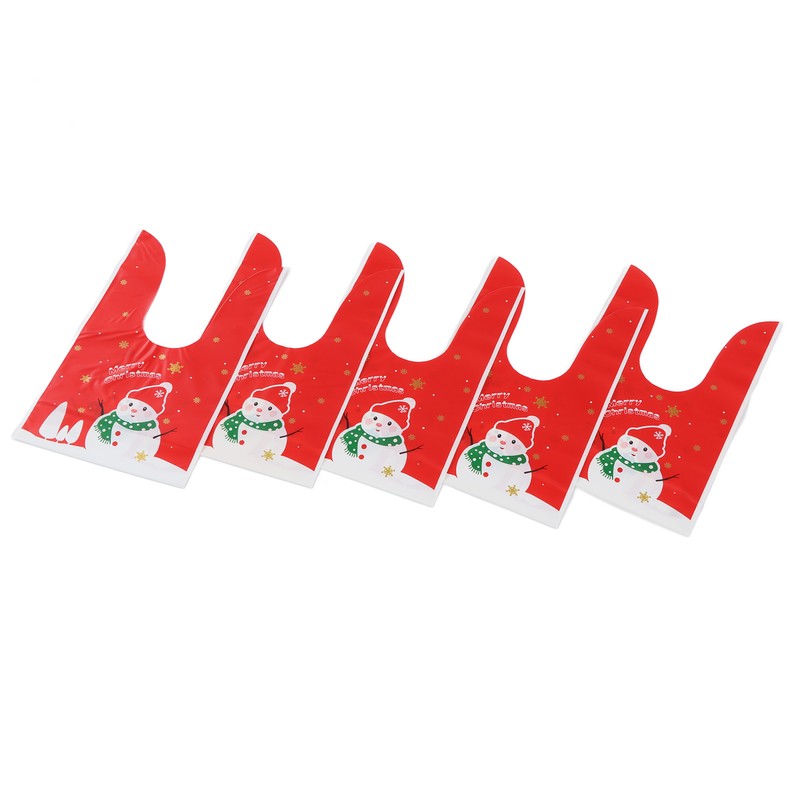 100Pcs Christmas Gift Bag Cute Food Grade Eco Friendly Reusable