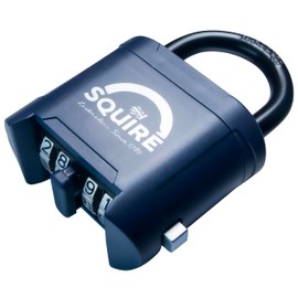 Squire Mystic Combi BF60 Heavy Duty Combination Padlock – 4 Wheel Code Lock for Shed, Gate, Outdoor Use – Weatherproof & Keyless Security