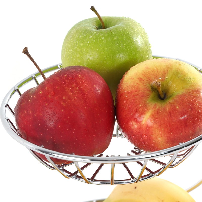 DESIGN DELIGHTS Fruit Stand Stage, 24 cm, Iron, Two-Tier Metal
