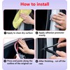 SOZATO Car Door Seal Strip Rubber 3 Layer Pyramid Structure