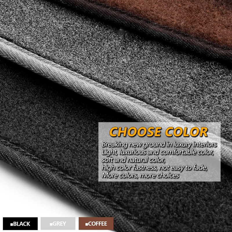 AUQDD Gray Dashboard Dash Cover Flannel Mat Custom Fit for