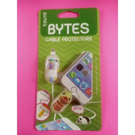 Universal New Tzumi Cord Bytes Silicone Unicorn + Lizard Fitting Cable Protectors