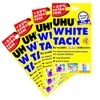 UHU White Tack - Sticky Reusable Adhesive Putty - Pack