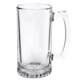 Greenbrier International Heavy Duty Glass Beer Mug Set of 4