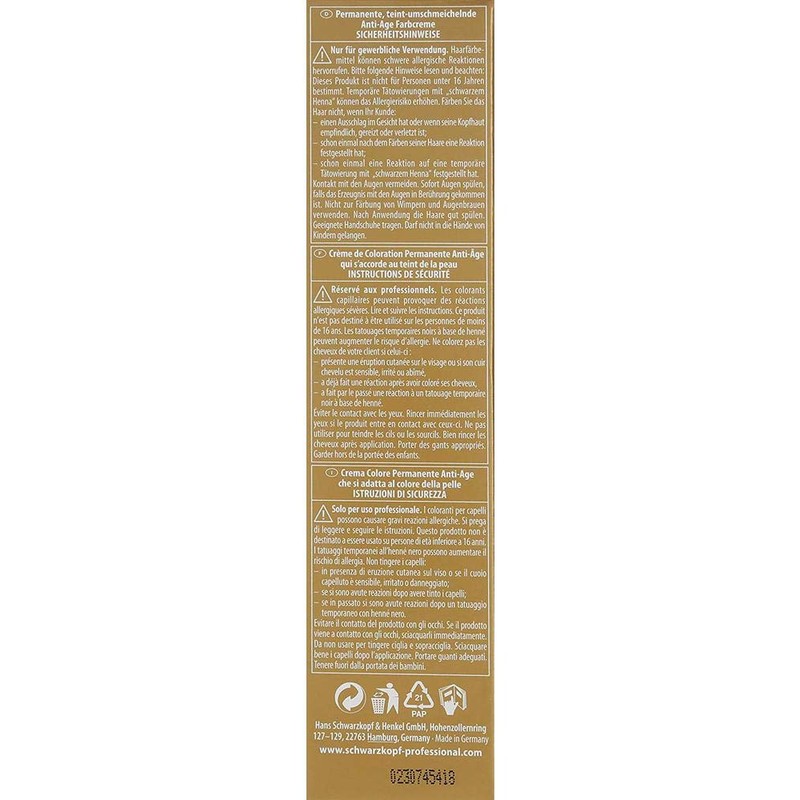 Schwarzkopf Igora Royal Absolutes Permanent Anti-Age Colour Cream 8-140 Light