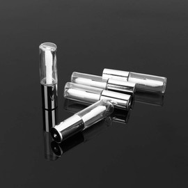 45 recipientes vacíos para brillo de labios, 1,2 ml, tubo de brillo de labios rellenable, botellas de bálsamo labial vacío, tubos transparentes