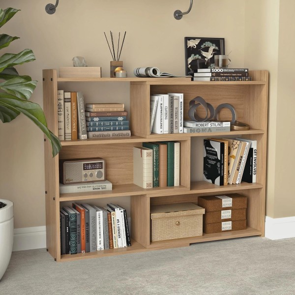 Does not apply Open Shelf Low Bookcase,Woode