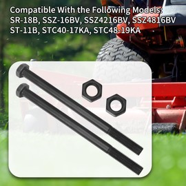 04001-41 04020-09 Mower Spindle Blade Bolt & Hex Nut 5/8-11 X 9-1/2 Kit, Compatible With Scag Midsize Mowers 32"/40"/48"/52"/61"/72" Cut SM-52, 04001-41 04020-09, STH-13BV, SW-13BV & More 3 set
