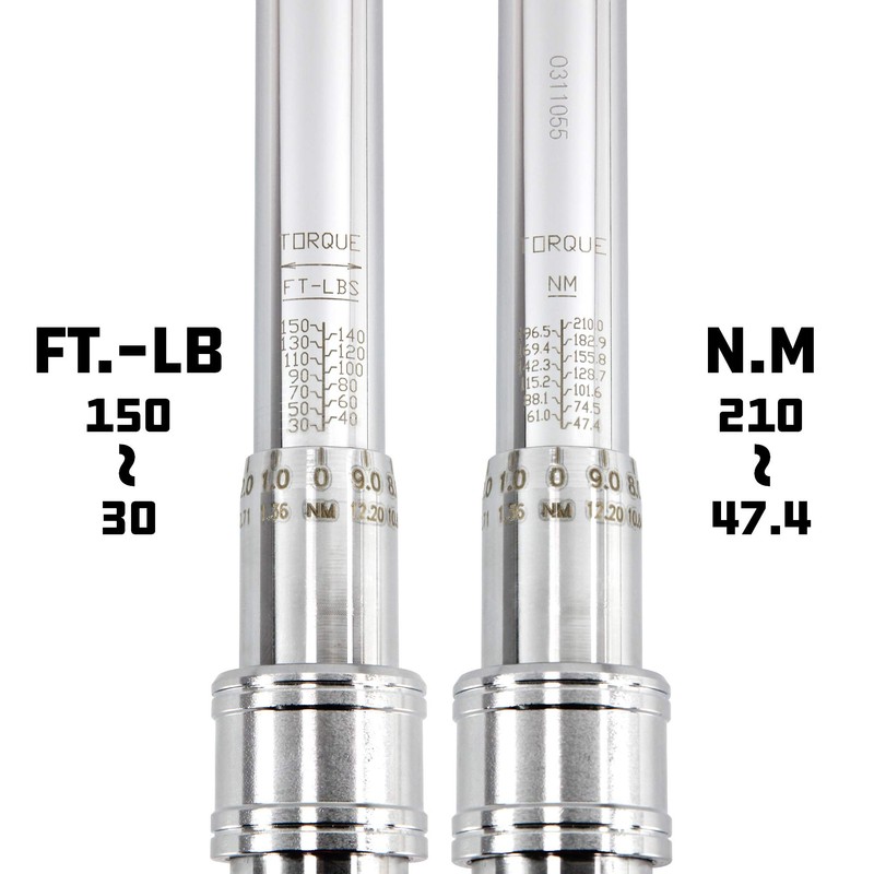 Powerbuilt Micrometer Torque Wrench, 1/2 Inch Drive, Dual Scale, Working