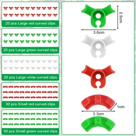 Adiwo Plant Benders, Pack of 120 Plant Training Bending Clips, Plant Clips 90 Degree Trellis Cages, Plant Trainer, Plant Stem Trainer for Bending Plant Stems and Changing the Growth Direction Plants