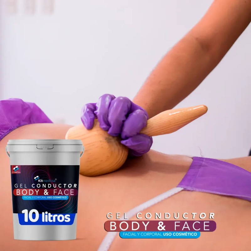 Gel Conductor Body/face Conductor P/ Aparatologia 10 Litros