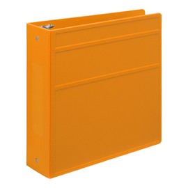Carstens 3-Inch Heavy Duty 3-Ring Binder - Side Opening, Mango, Durable Plastic, Precision No-Gap Rings, Waterproof Cover, No Pockets, Holds 400 US Letter Sheets, BPA-Free, Made in USA (1736-00-3R)
