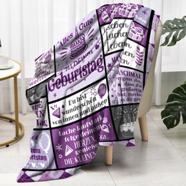 Einanmut Birthday Gift for Women Men, Blanket Gift Girlfriend Birthday, Birthday Gift for Boyfriend, Sister, Grandma, 18th Birthday Girl Boy, 30 40 50 60 Birthday Women Man