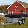 VWACBOAW Utility Trailer Cover, Waterproof Dust Heavy Duty Dump Trailer